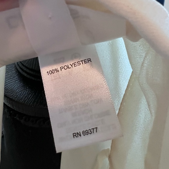 Chico's by Marla Wynne Chiffon Ivory Long Tie-Front Tunic/Duster Size M EUC - Picture 6 of 12